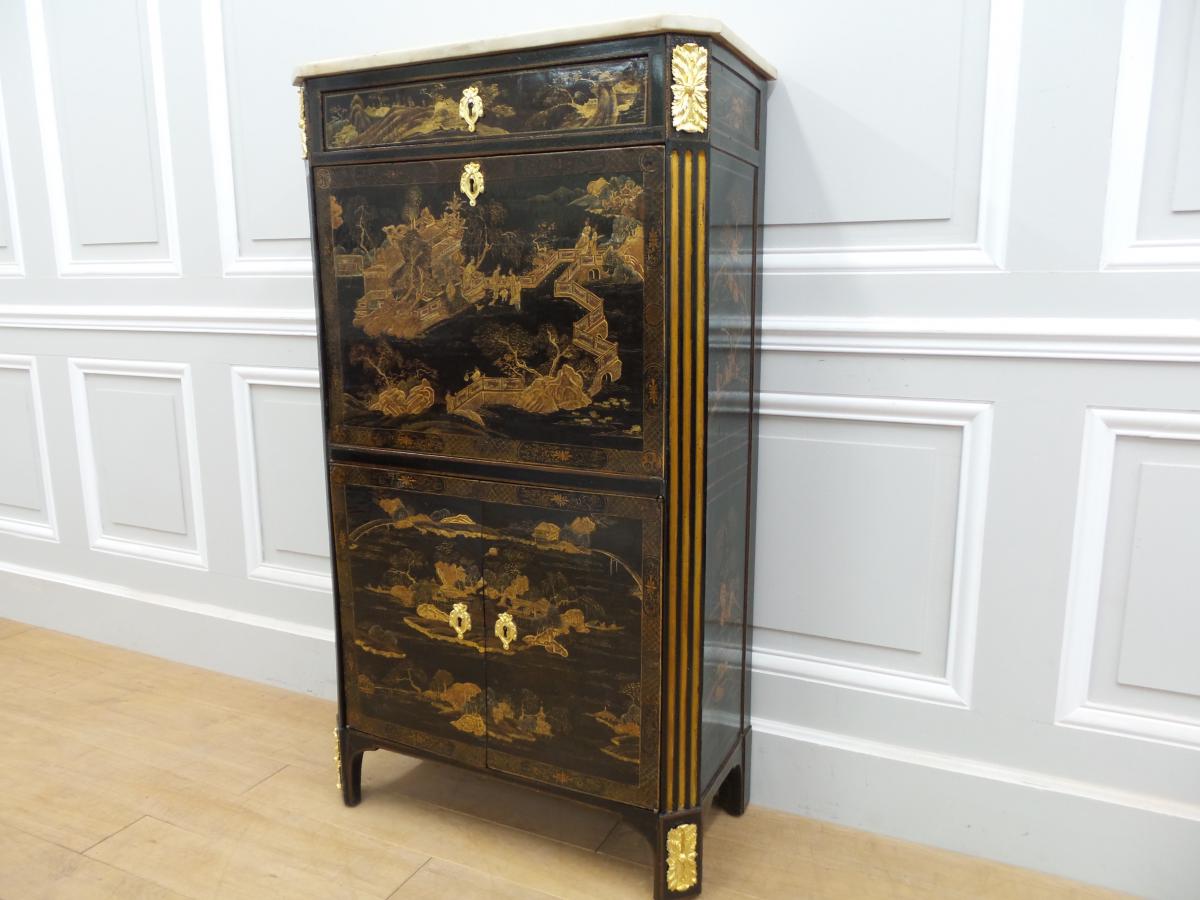 Lacquer Secretary From China Louis XVI