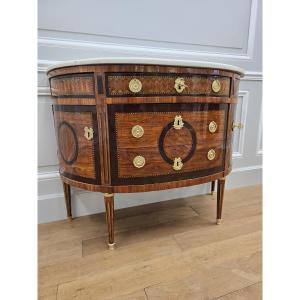 Louis XVI Period Half-moon Commode