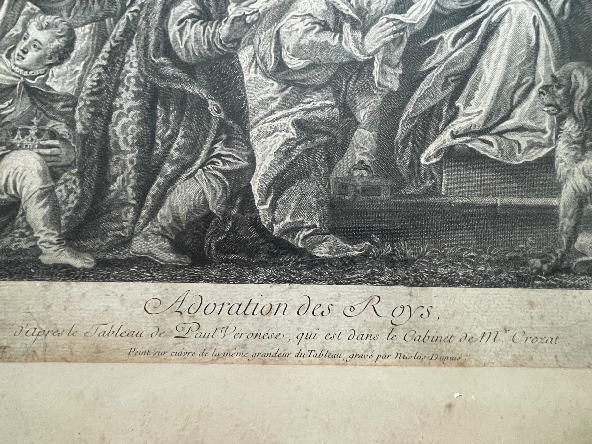 Gravure «  L’adoration Des Roys »-photo-2