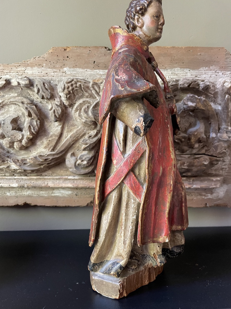 Statuette religieuse XVIII ème -photo-2