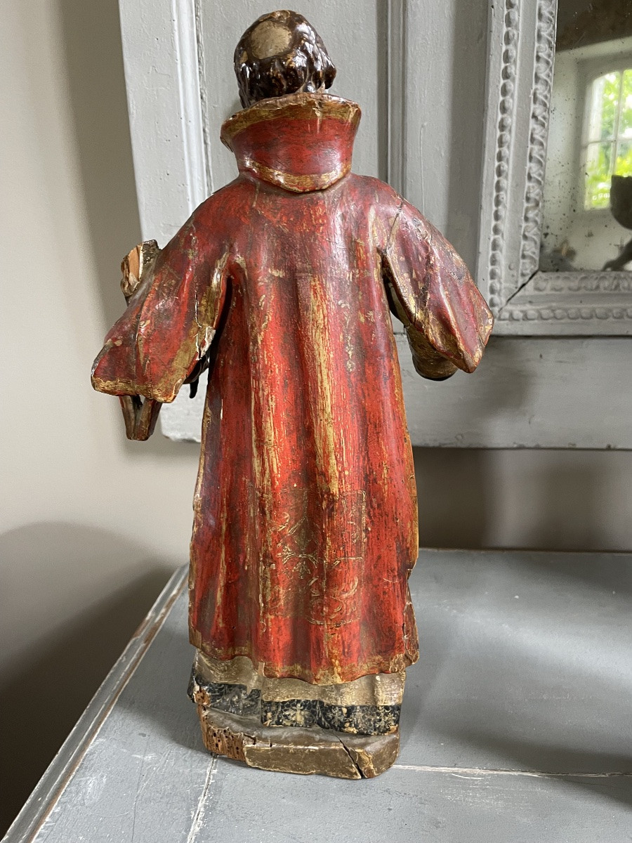 Statuette religieuse XVIII ème -photo-1