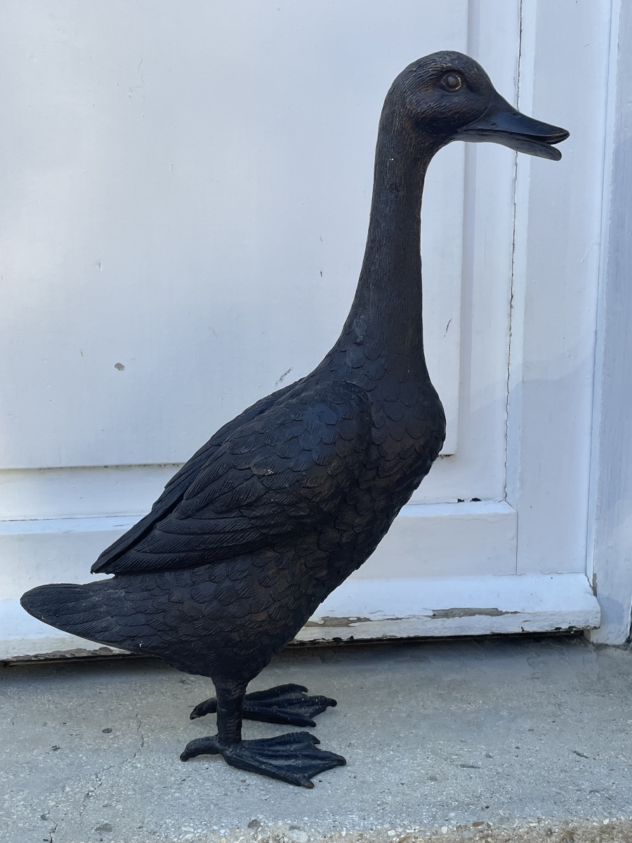 Canard en fonte  XX ème 