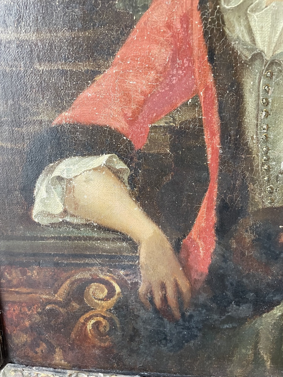 Portrait d’une élégante XVIII ème -photo-3