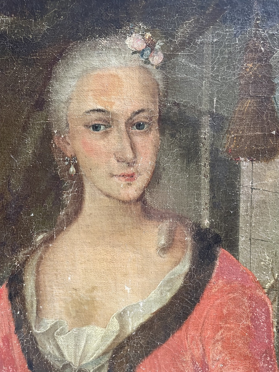 Portrait d’une élégante XVIII ème -photo-5