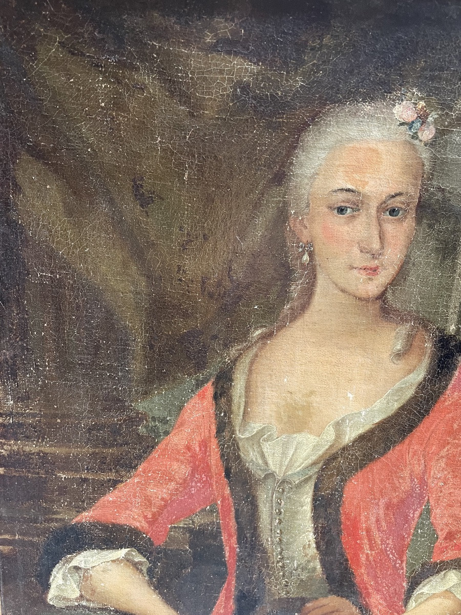 Portrait d’une élégante XVIII ème -photo-7