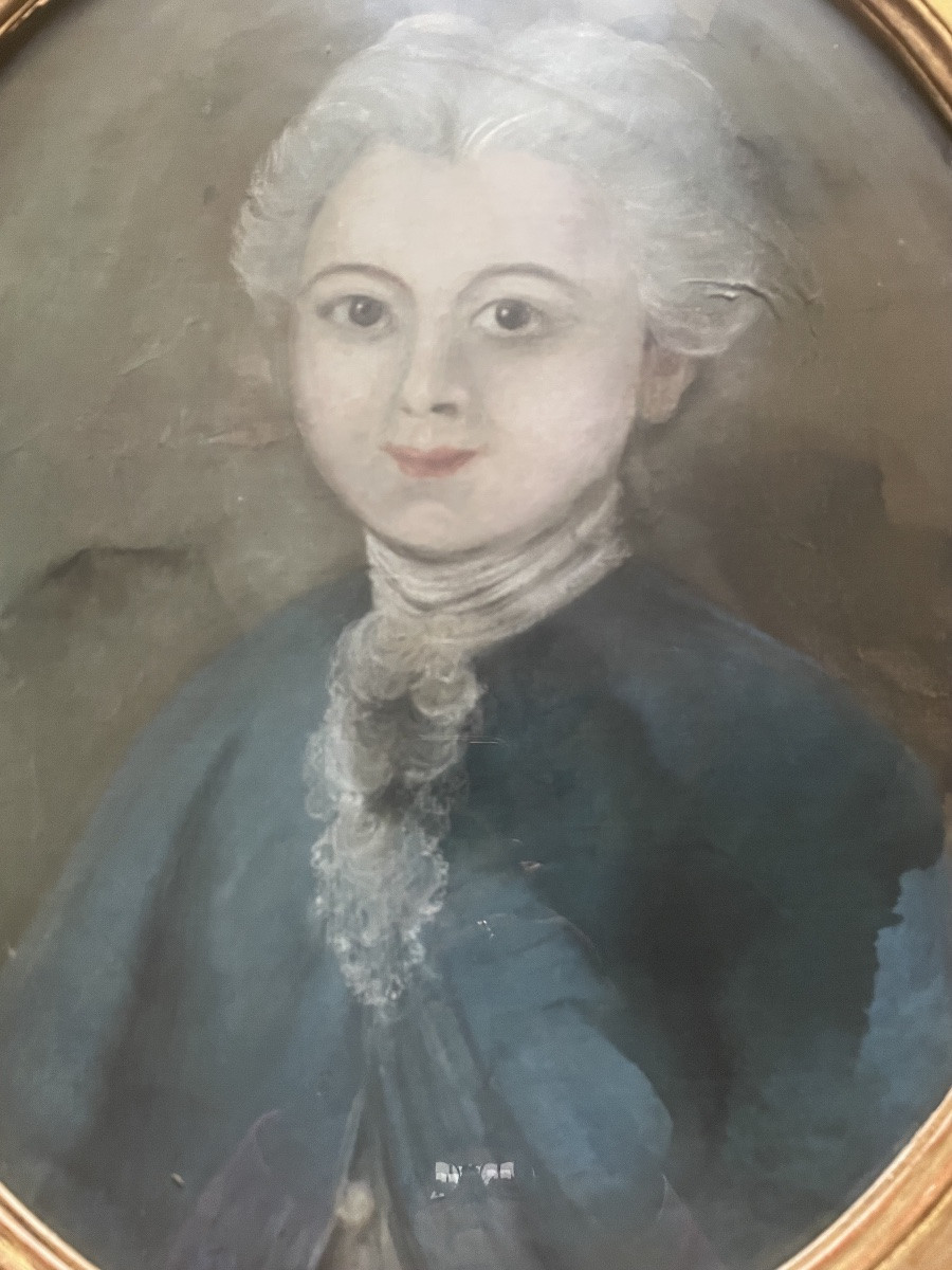 Pair Of 18th-century Pastel Portraits -photo-2