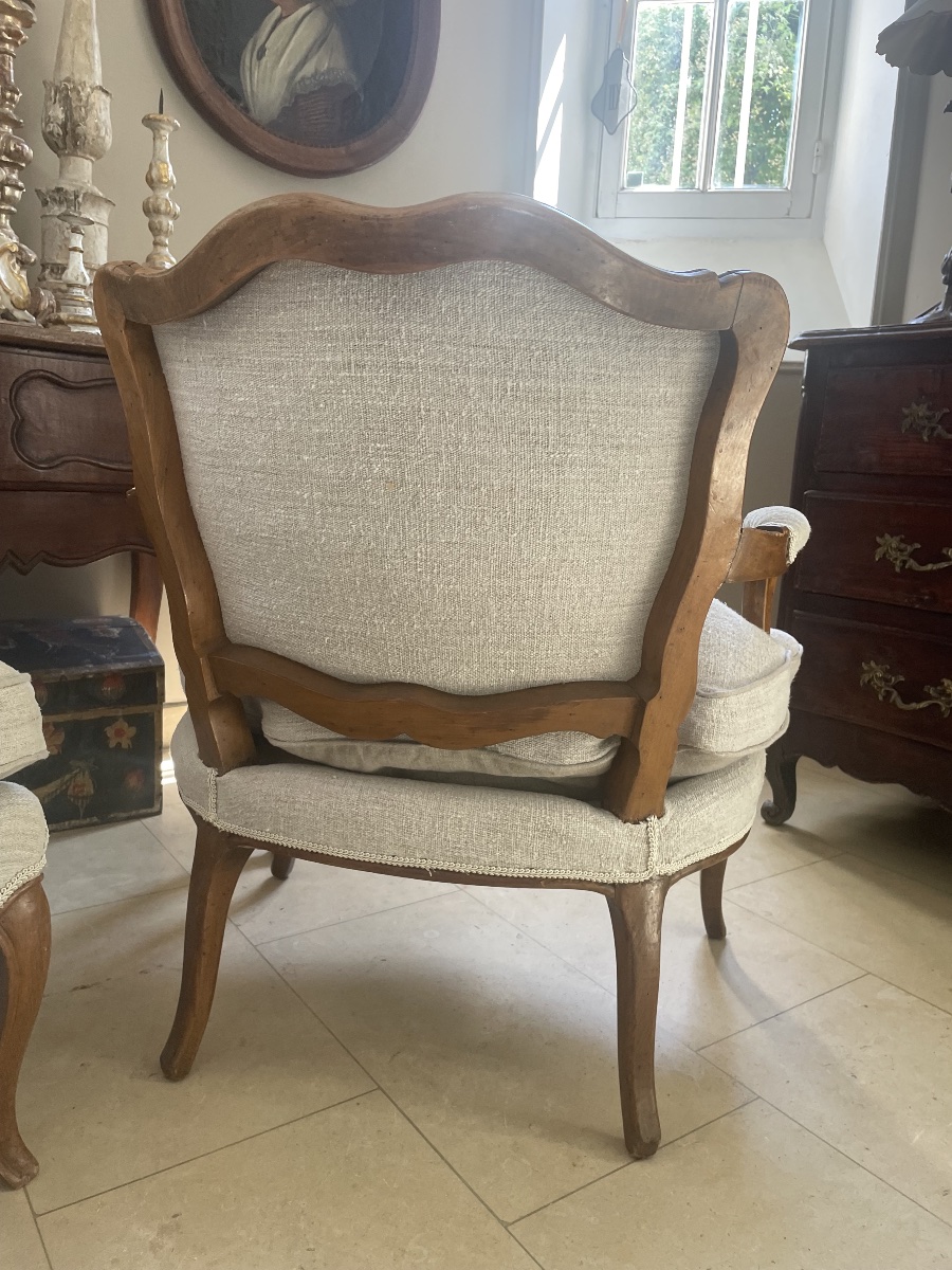 Paire de fauteuils XX ème -photo-3