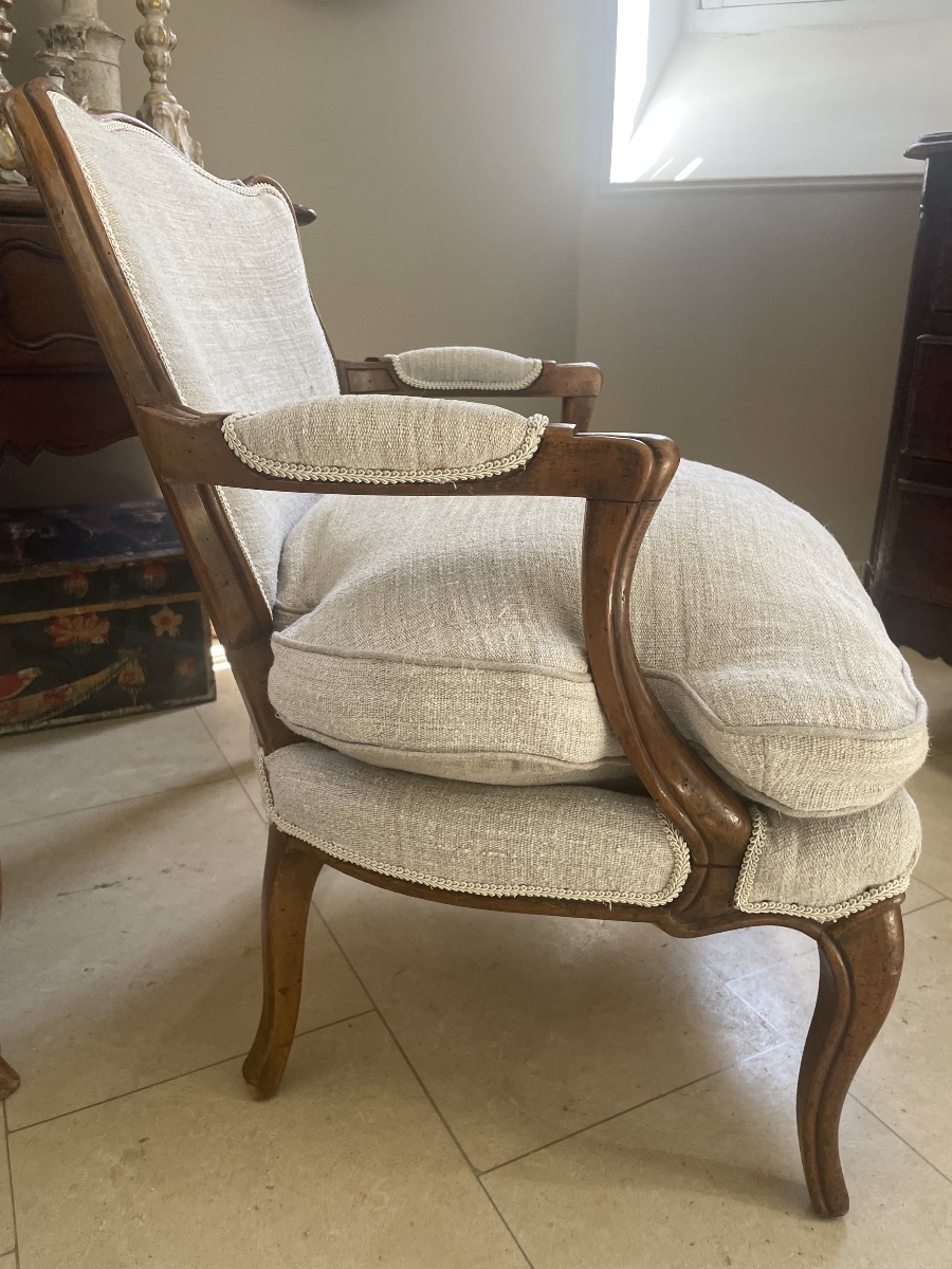 Paire de fauteuils XX ème -photo-1