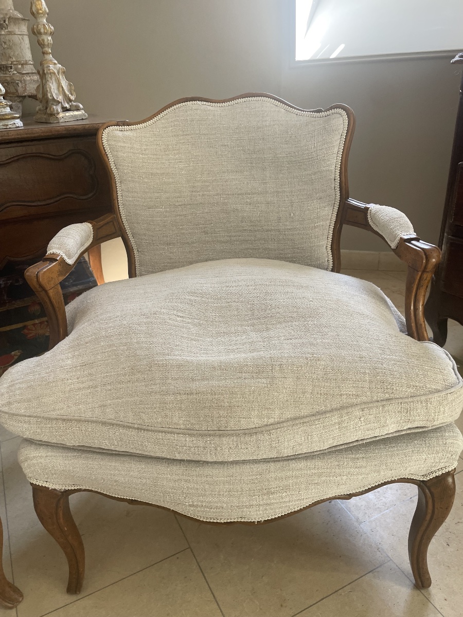 Paire de fauteuils XX ème -photo-2