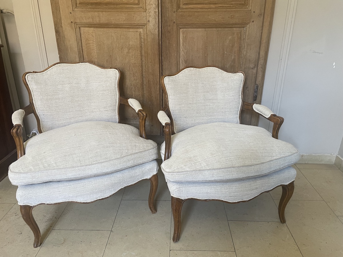 Paire de fauteuils XX ème 