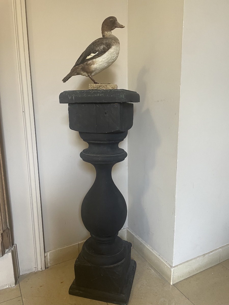 Colonne patinée 