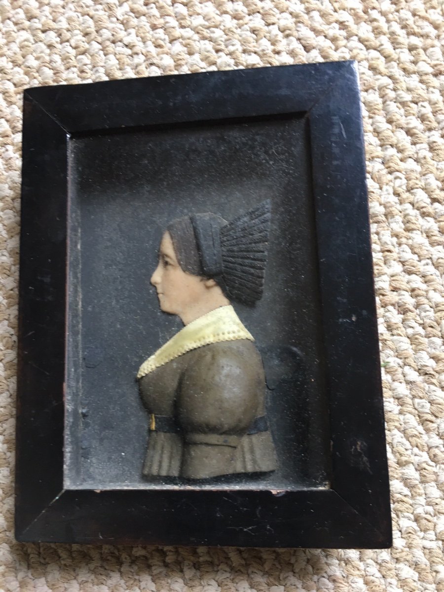 Vintage Miniature Wax Silhouette Charles X