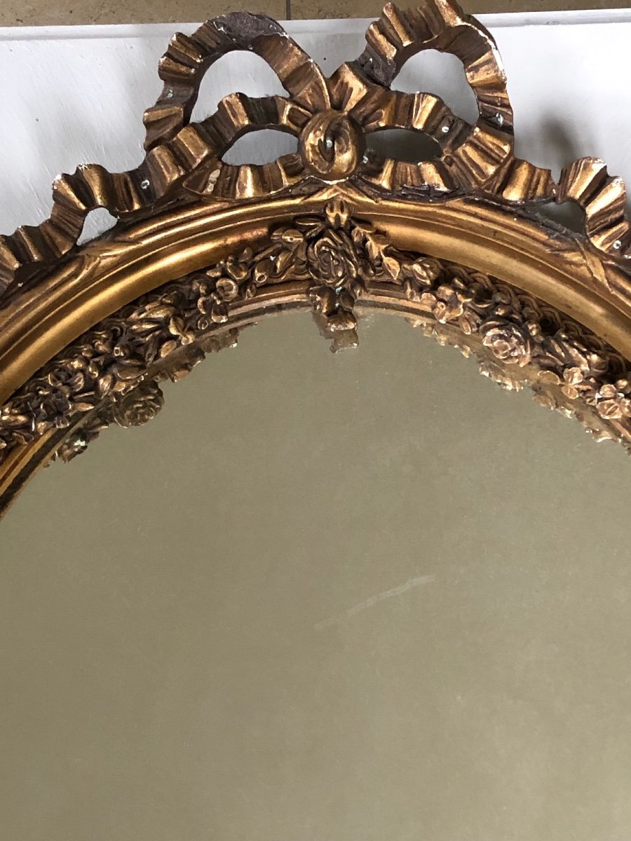 Mirror In Patinated Frame XXth Century-photo-2
