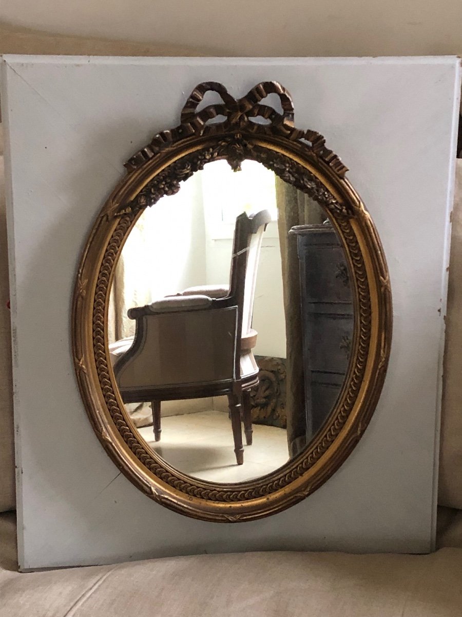 Mirror In Patinated Frame XXth Century