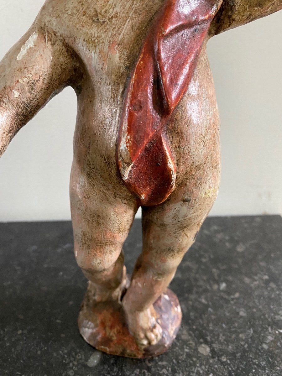 17th Century Wooden Angel-photo-3