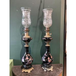 Paire De Lampes Napoléon III
