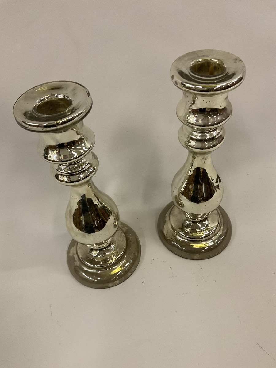 Pair Of Igloo Candlesticks-photo-3