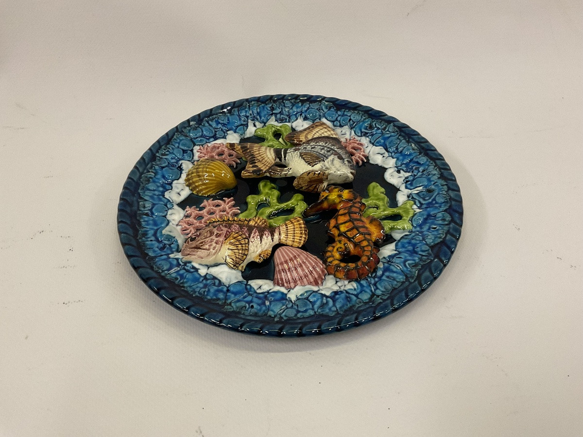 Assiette trompe l œil barbotine-photo-2