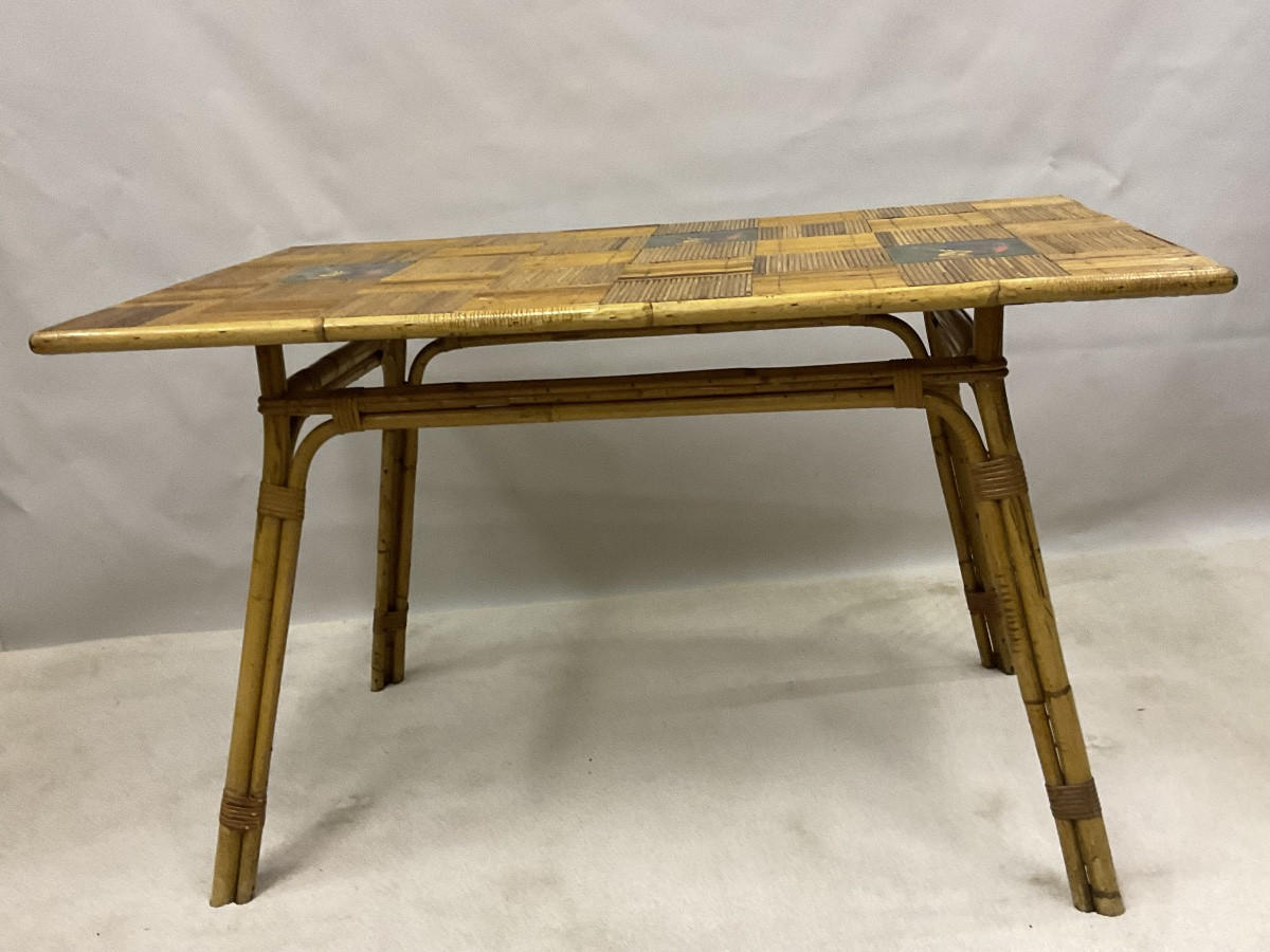 Table en rotin-photo-2