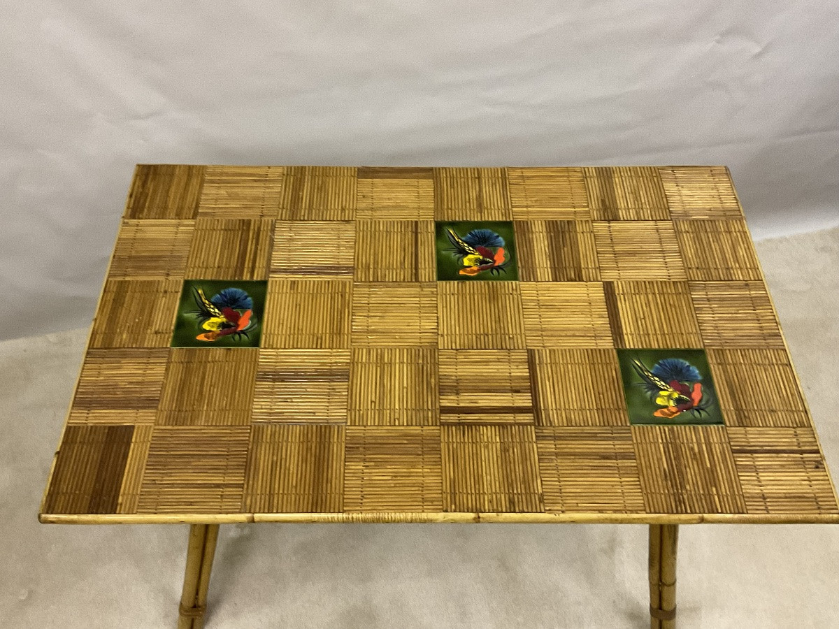 Table en rotin-photo-3