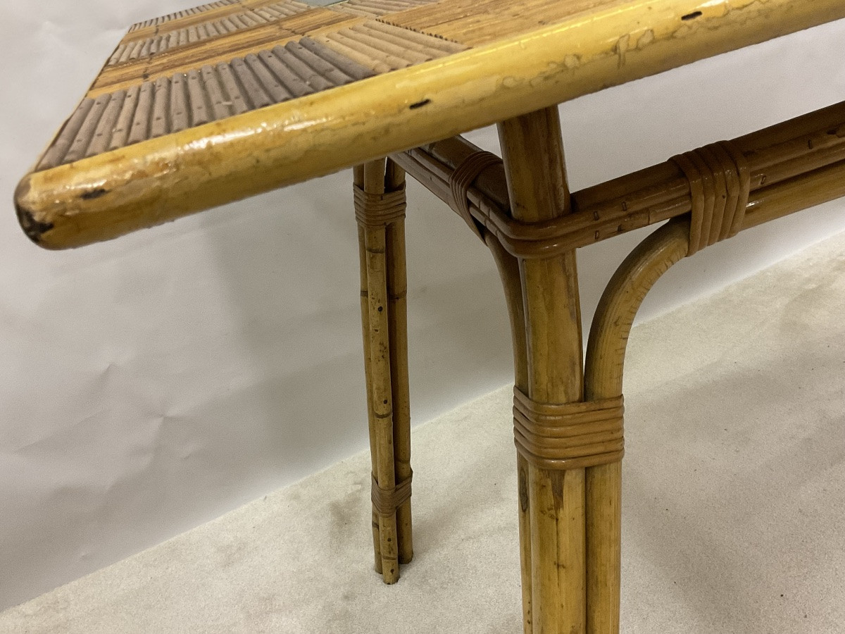 Table en rotin-photo-2