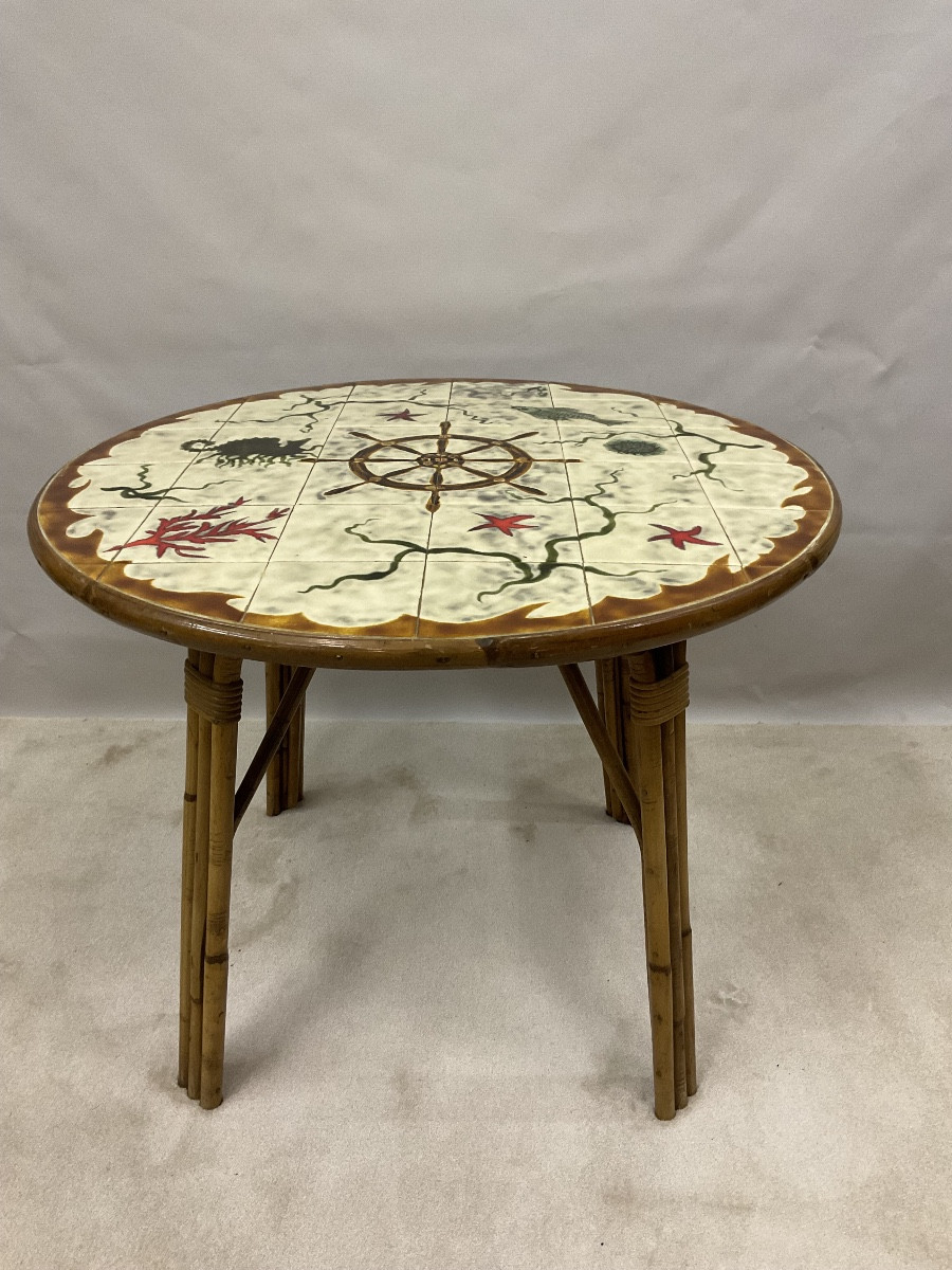 Table en rotin