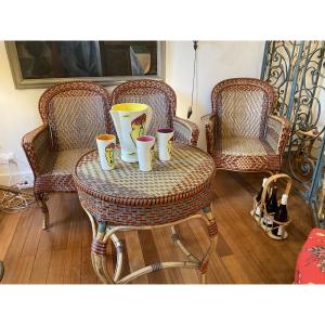 Salon en rotin 