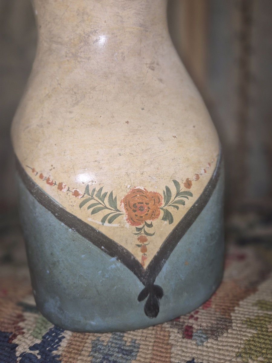 Antique Mid-19th Century Papier-mâché Marotte Head-photo-2