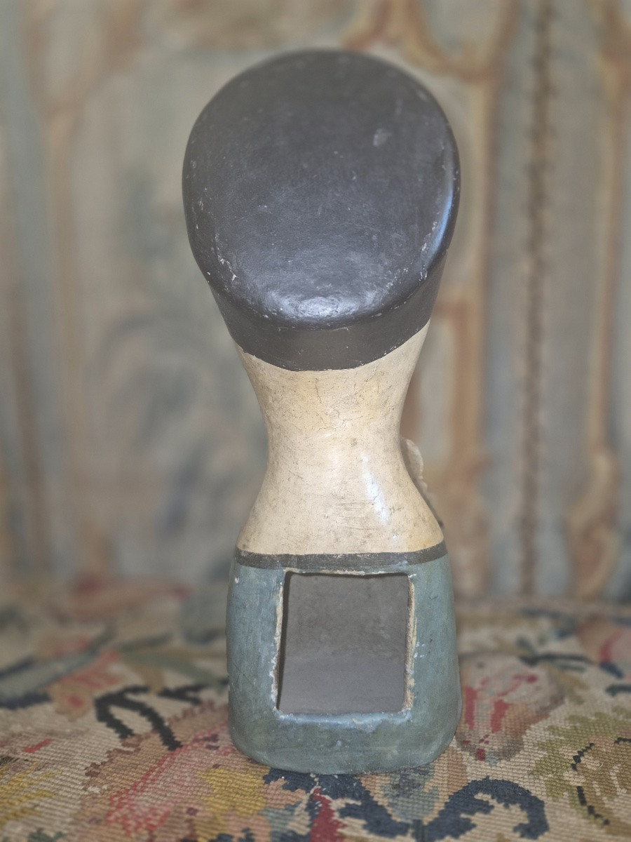 Antique Mid-19th Century Papier-mâché Marotte Head-photo-4