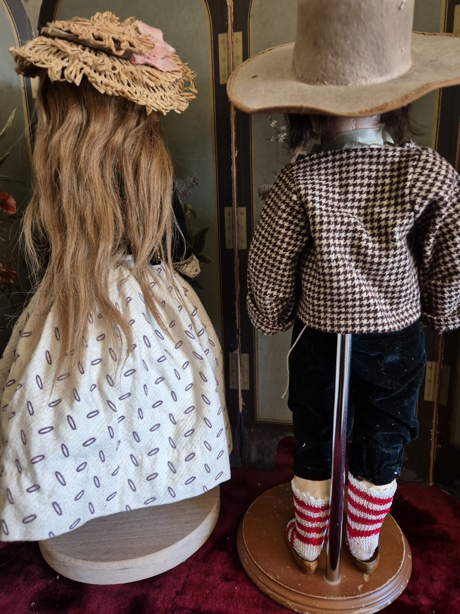Couple de poupées folkloriques -photo-2