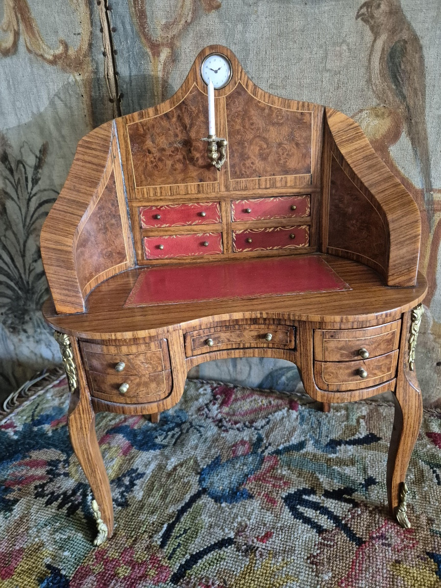 Louis XV-style Cabinet With Marquetry-photo-2