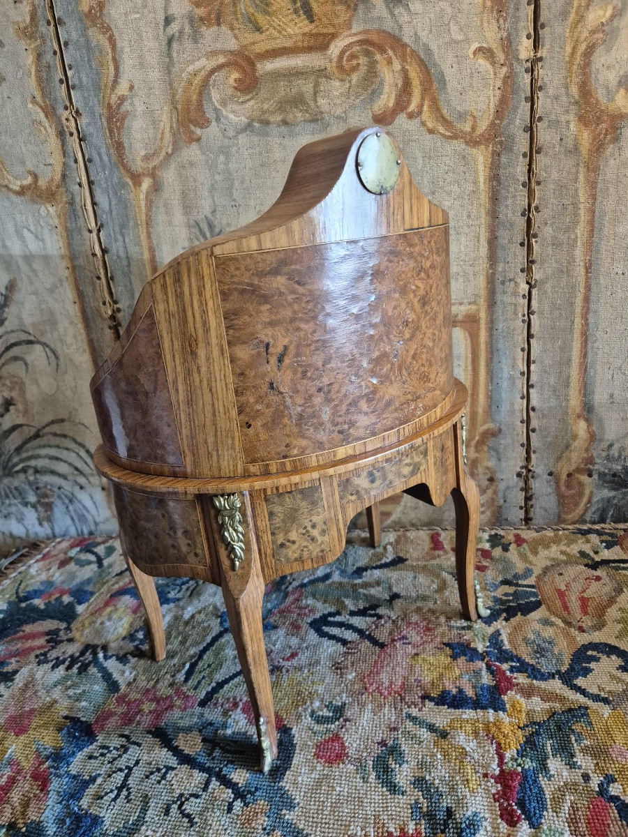 Louis XV-style Cabinet With Marquetry-photo-1