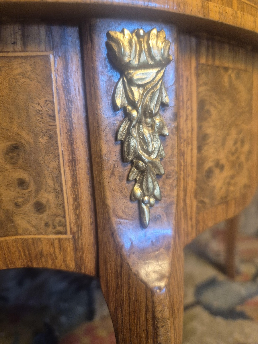 Louis XV-style Cabinet With Marquetry-photo-6