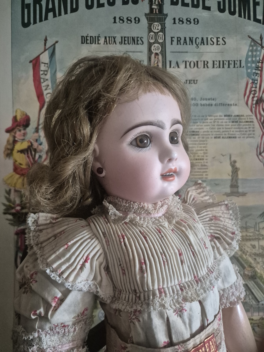  Antique Jumeau Doll With An Open Mouth In Size 8-photo-4