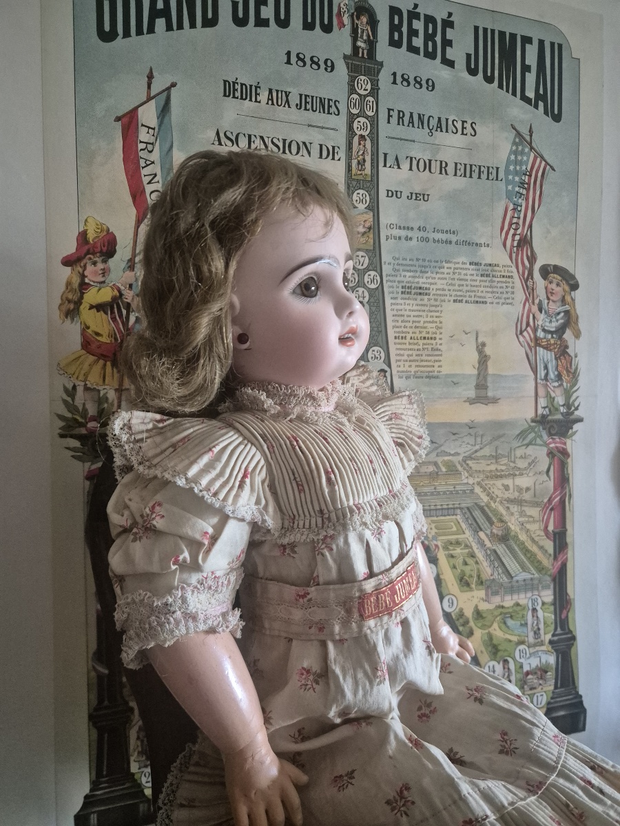  Antique Jumeau Doll With An Open Mouth In Size 8-photo-1