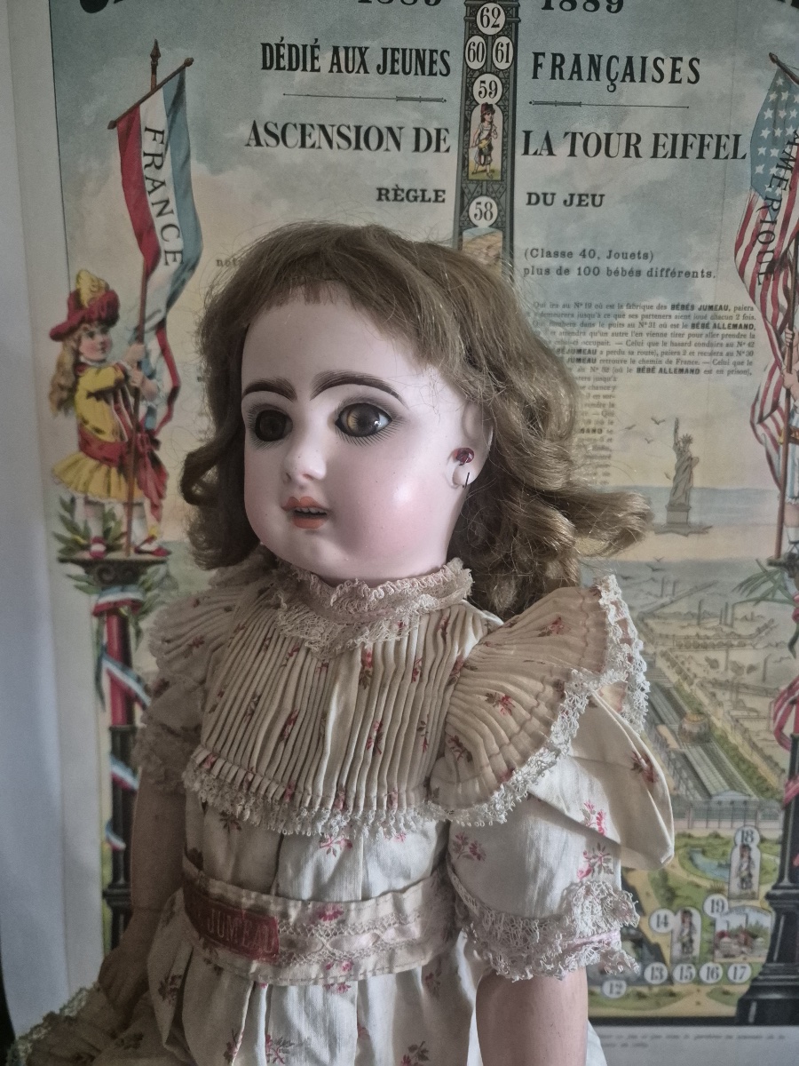  Antique Jumeau Doll With An Open Mouth In Size 8-photo-2