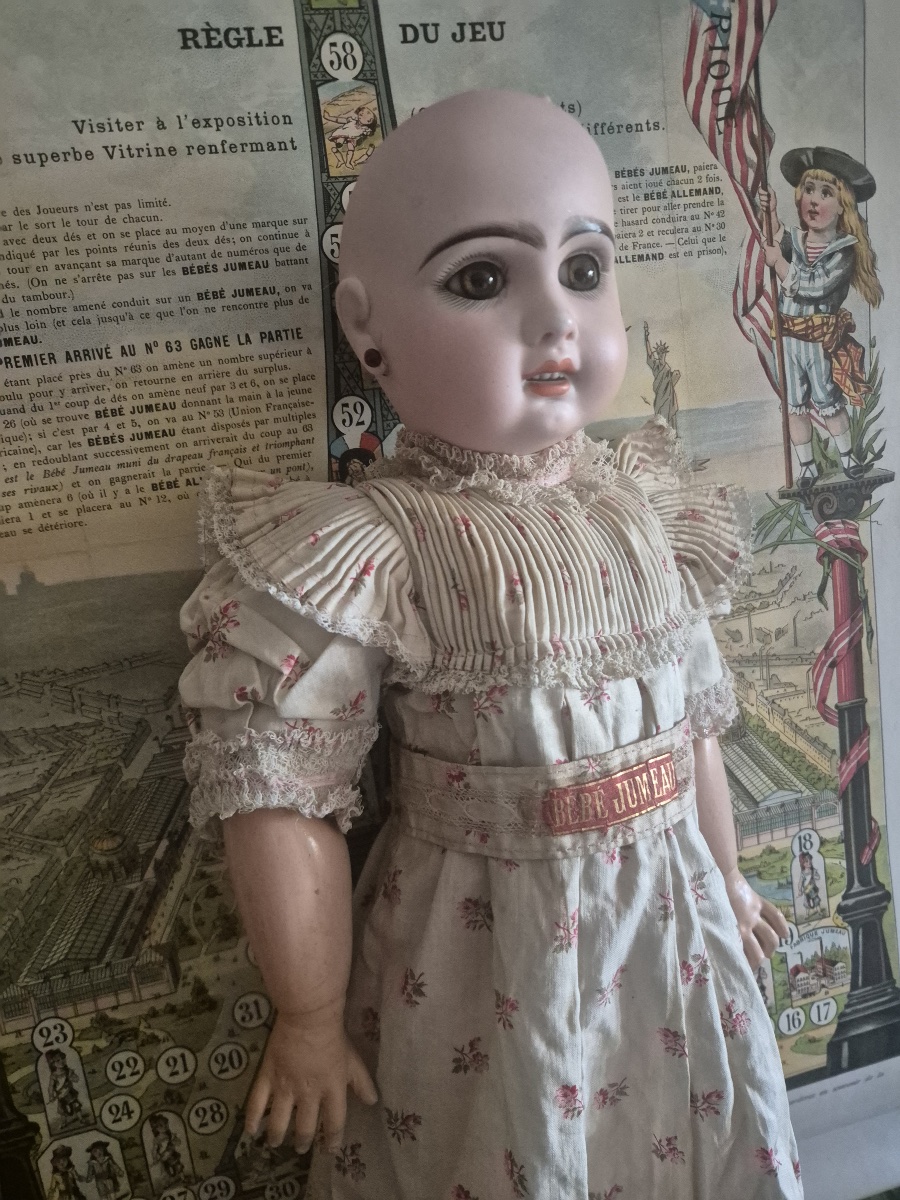  Antique Jumeau Doll With An Open Mouth In Size 8-photo-4