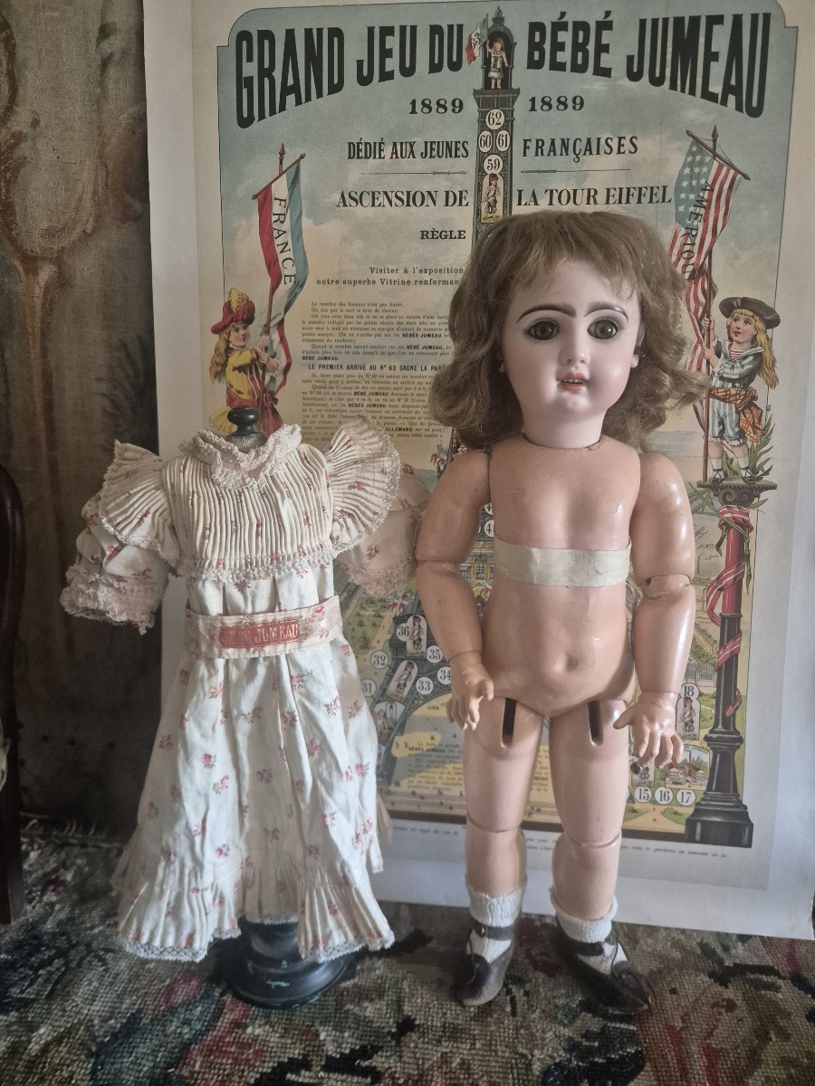  Antique Jumeau Doll With An Open Mouth In Size 8-photo-5