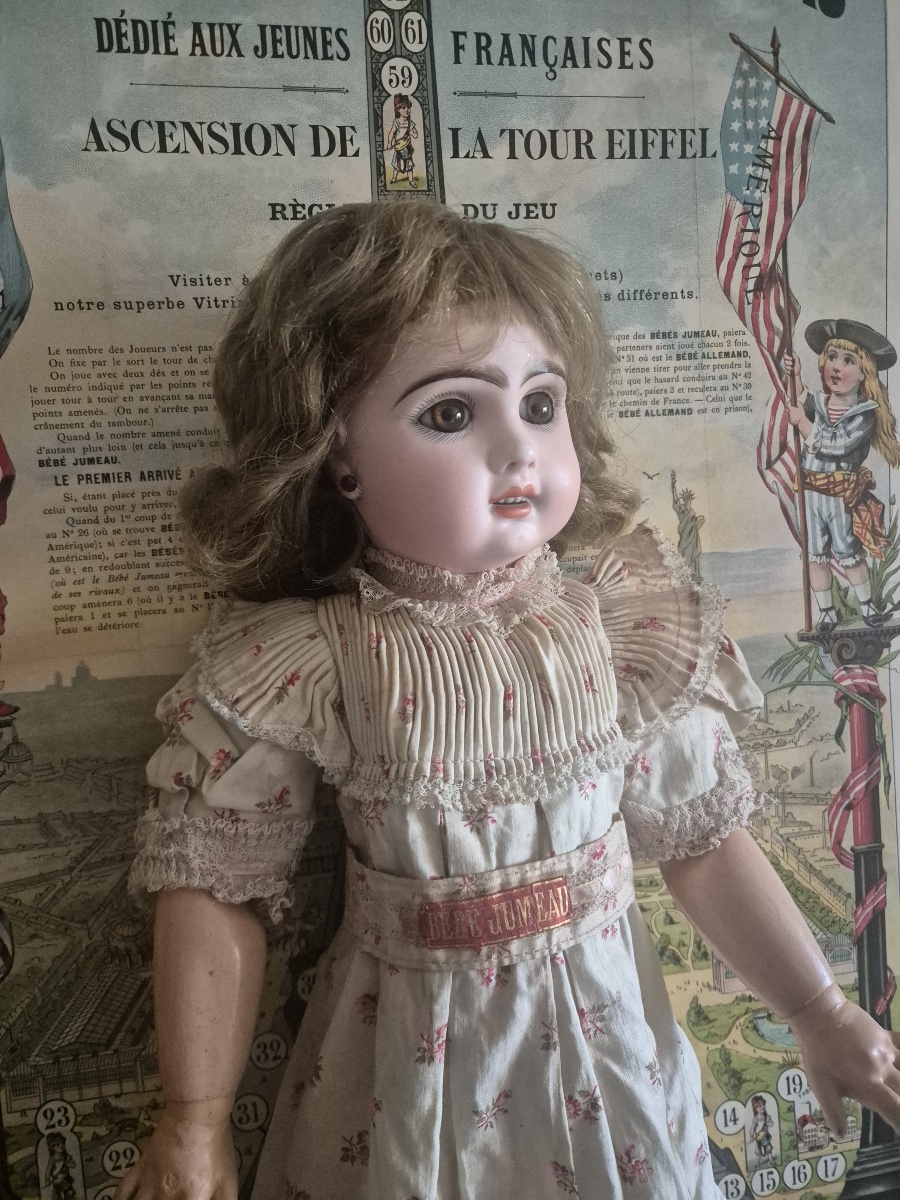 Antique Jumeau Doll With An Open Mouth In Size 8