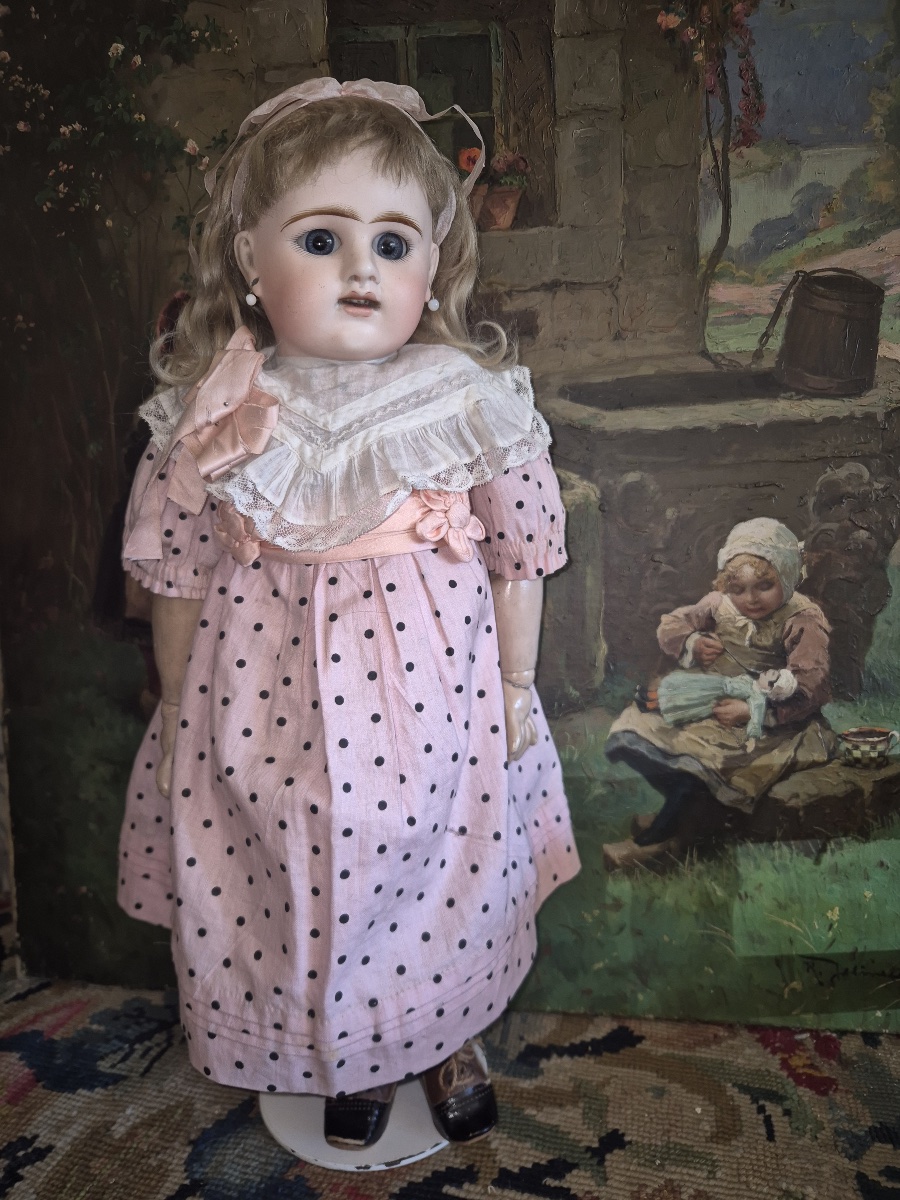 Antique Etienne Denamur Doll In Size 8-photo-2