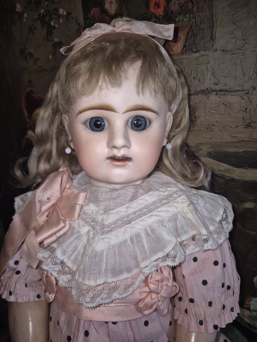 Antique Etienne Denamur Doll In Size 8-photo-3