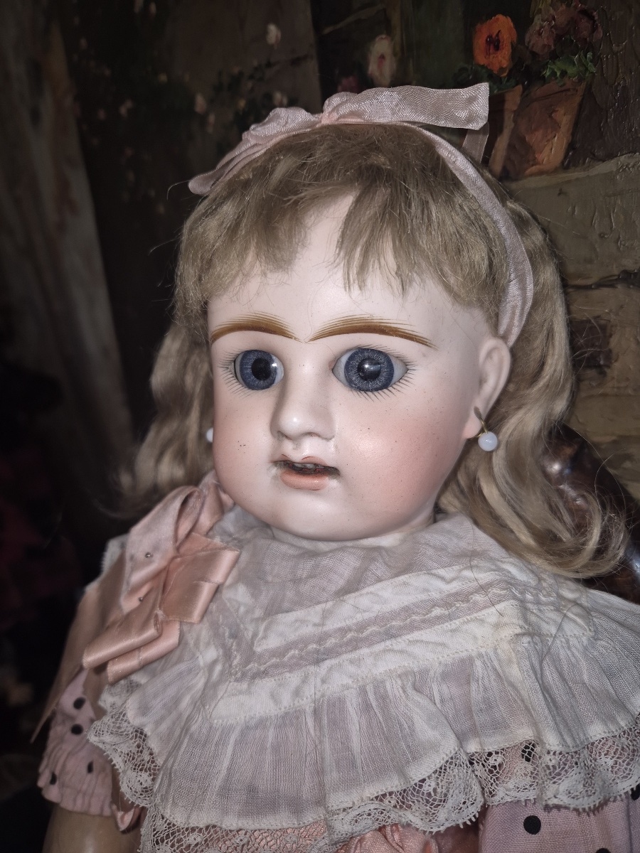 Antique Etienne Denamur Doll In Size 8-photo-4