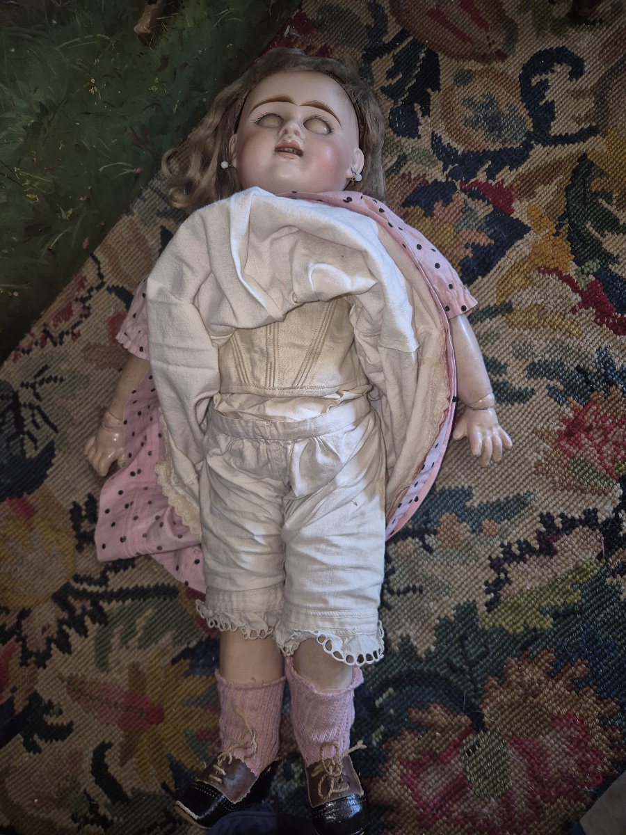Antique Etienne Denamur Doll In Size 8-photo-4
