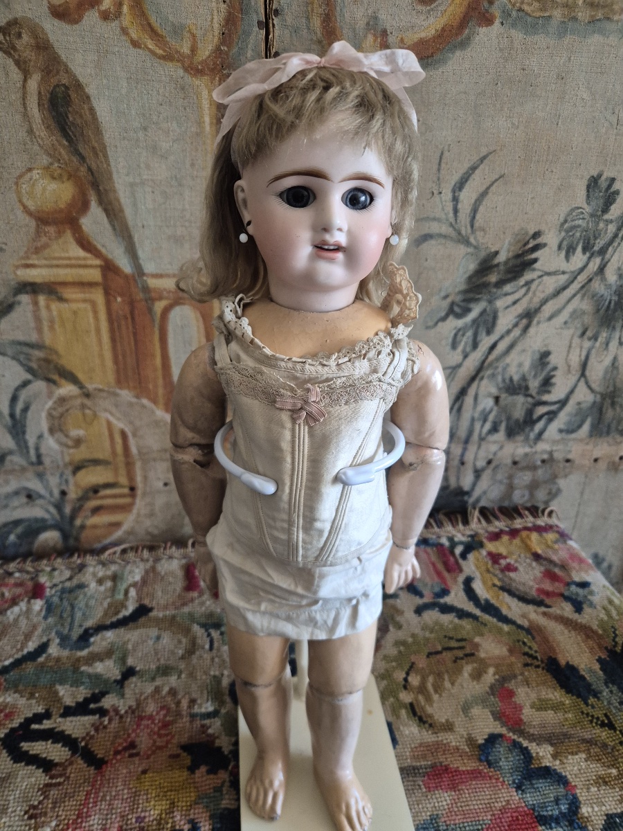 Antique Etienne Denamur Doll In Size 8-photo-5