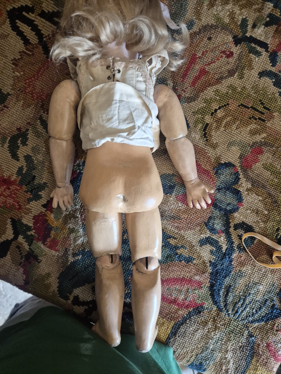 Antique Etienne Denamur Doll In Size 8-photo-7