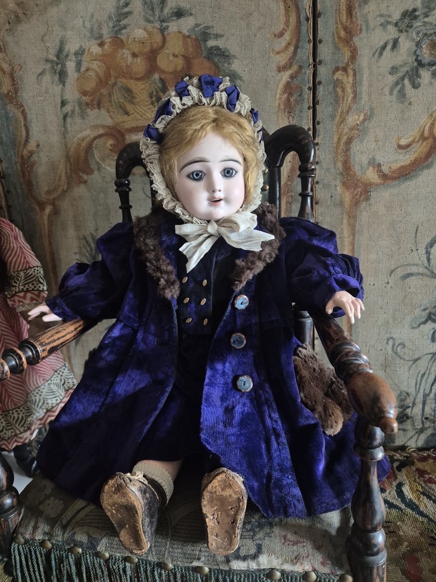 Antique "eden Bébé" Doll In Size 10, Signed By Fleischmann & Bloedel-photo-2