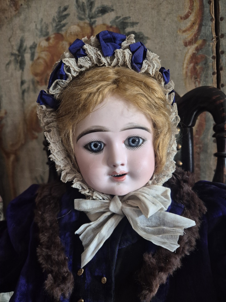 Antique "eden Bébé" Doll In Size 10, Signed By Fleischmann & Bloedel-photo-3