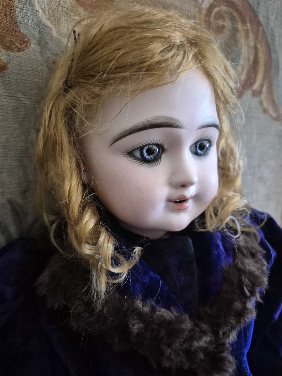 Antique "eden Bébé" Doll In Size 10, Signed By Fleischmann & Bloedel-photo-1