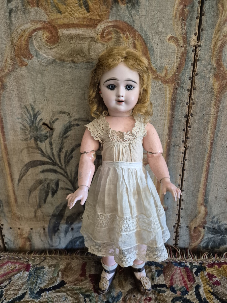 Antique "eden Bébé" Doll In Size 10, Signed By Fleischmann & Bloedel-photo-6