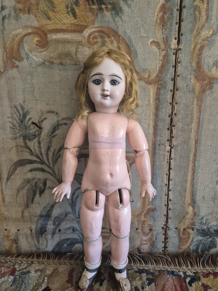 Antique "eden Bébé" Doll In Size 10, Signed By Fleischmann & Bloedel-photo-7